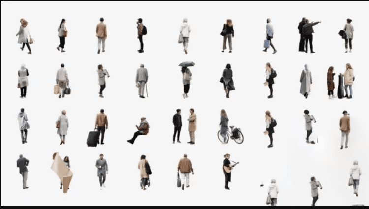Studio Esinam – Large Collection of 2D Cutout People