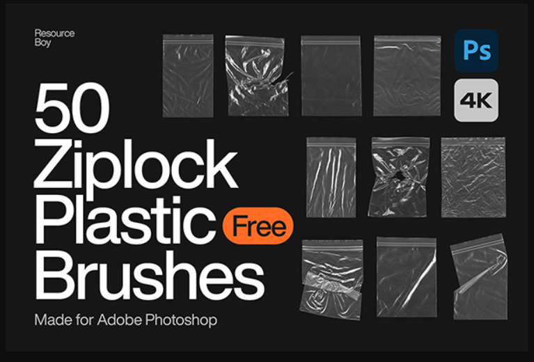 Ziplock Plastic Brushes for Photoshop