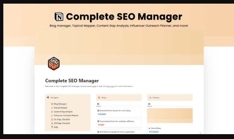 Notion For SEO – Complete SEO Manager For Notion