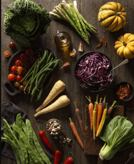 Karl Taylor Photography – Healthy living flat lay: Raw vegetables
