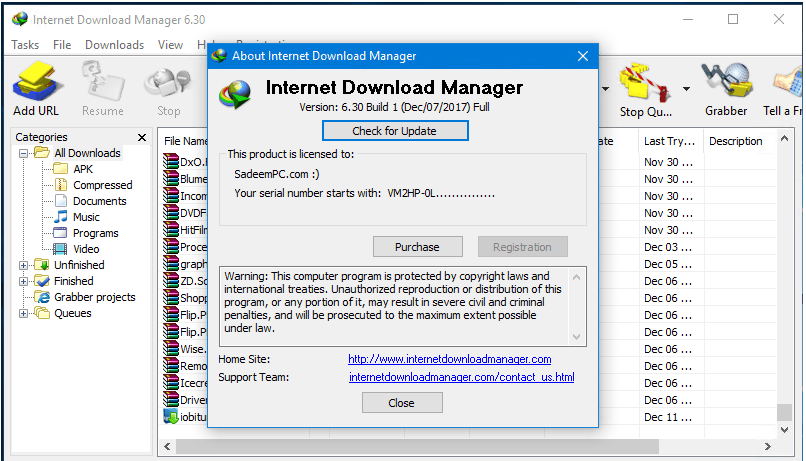 Internet Download Manager IDM 6.30 build 3 free download