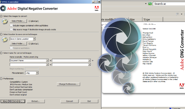 Adobe DNG Converter 11 free download