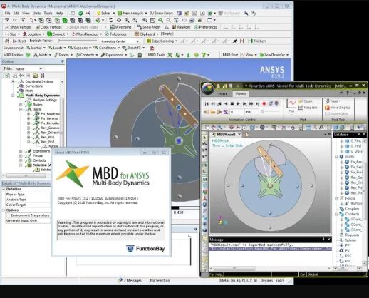 FunctionBay Multi-Body Dynamics for ANSYS 2020