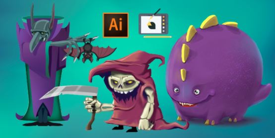 Drawing Monsters with Adobe Illustrator CC with Martin Perhiniak
