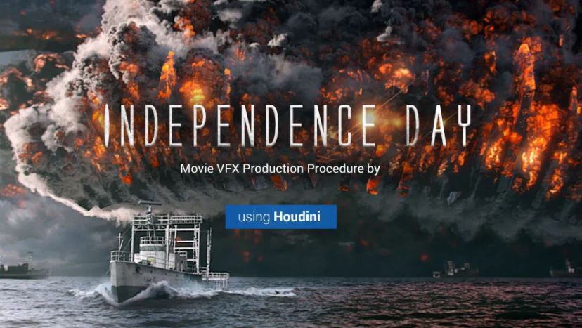 Wingfox – Independence Day – Production Procedure Of A Movie Vfx Scene Using Houdini