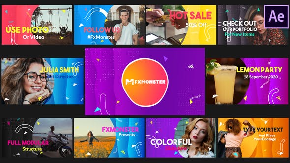 Videohive Colorful Modern Slideshow 33449079 Free Download