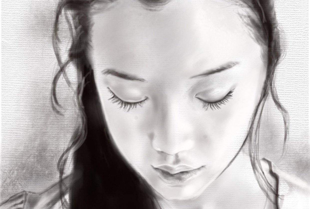 Realistic Portraits in Procreate How to create a Grayscale Portrait