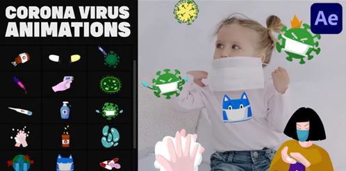 Videohive Corona Virus Hand-Drawn Animations After Effects 34601135