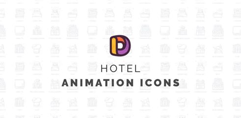 Videohive Hotel - Animation Icons 34760260