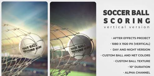 Videohive Soccer Ball Scoring Logo Reveal Intro Opener Vertical 34615444