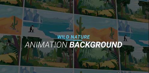 Videohive Wild nature - Animation background 34060998