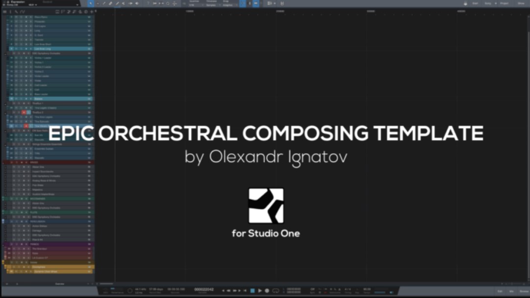 Olexandr Ignatov Epic Orchestral Template (Studio One) [DAW Templates]