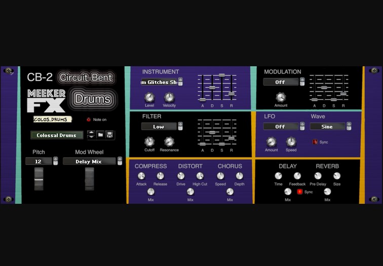 Reason RE Meeker FX CB-2 Circuit Bent Drums v1.0.0 [WiN]