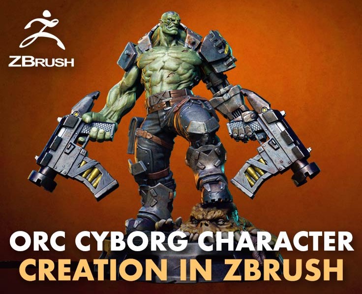 Udemy - Orc Cyborg Character Creation in Zbrush