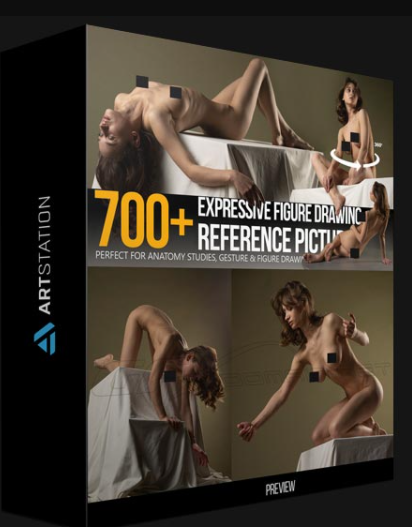 ARTSTATION – 700+ TURNAROUND EXPRESSIVE FIGURE DRAWING REFERENCE PICTURES BY GRAFIT STUDIO