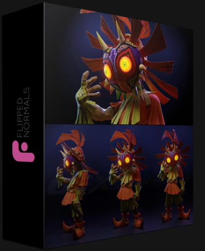 FLIPPED NORMALS – STYLIZED CHARACTER SCULPTING IN ZBRUSH – MAJORA & SKULL KID