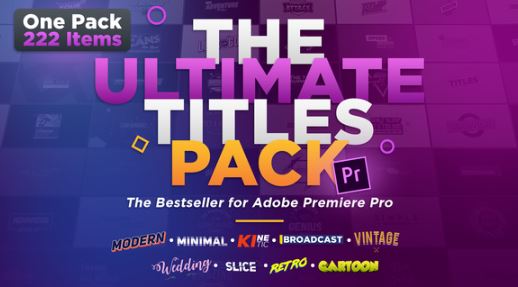 VideoHive The Ultimate Titles Pack – Final Cut Pro X & Apple Motion