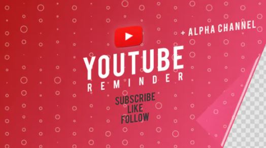 VideoHive Youtube Subscribe Like Follow Reminder Free Download