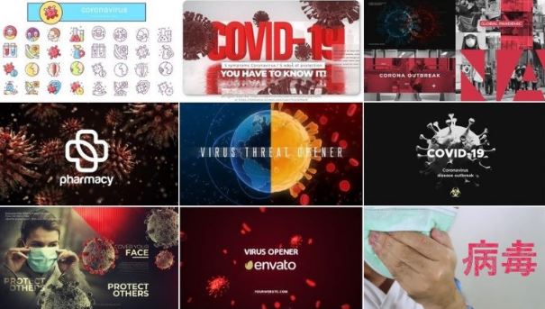 9 Projects from VideoHive for After Effects [Covid-19]