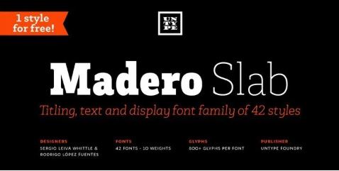 Madero Slab Serif Font Free Download