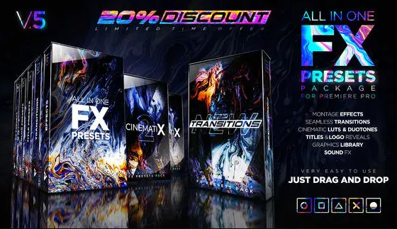 Fx Presets Pack Effects Transitions Titles Luts Duotones Sounds V5 24028073 Free Download (Premium)