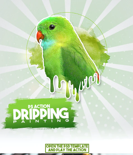 GraphicRiver – Dripping Painting Photoshop Action 26711684