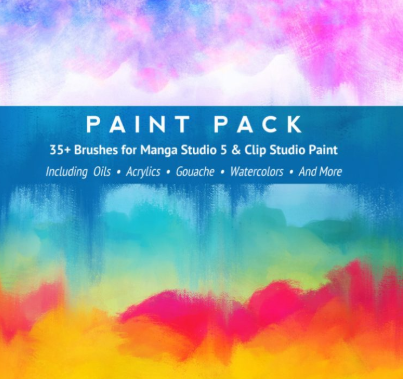 Gumroad – Paint Pack brushes for Manga Studio 5 & Clip Studio Paint (Armin Nelsyn)