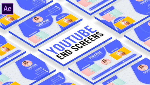 Videohive Clean Youtube End Screens Free Download