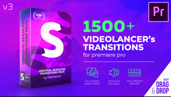Videolancer’s Transitions for Premiere Pro Original Seamless Transitions [Last Updated 13 July 20] Free Download (premium)