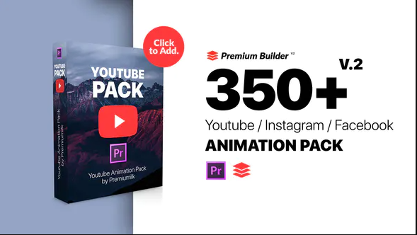Videohive Youtube Pack MOGRTs for Premiere & Extension Tool V2 25854755 Free Download