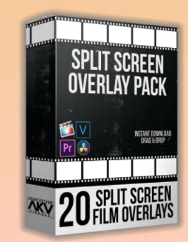 Split Screen Overlay Bundle Pack – Akvstudios