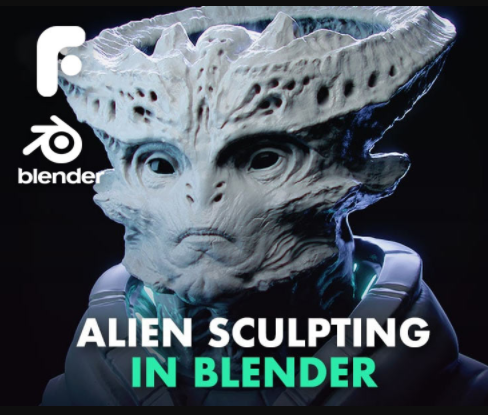 Sculpting an Alien in Blender 2.8 by FlippedNormals