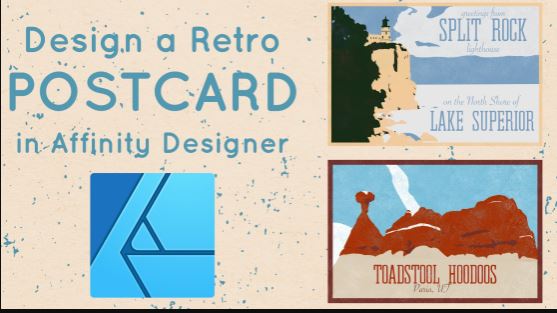 Designing a Retro Postcard in Affinity Designer on iPad with Ben Nielsen