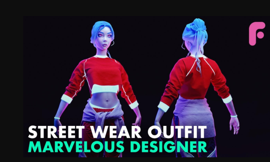 Streetwear Outfit in Marvelous Designer by FlippedNormals
