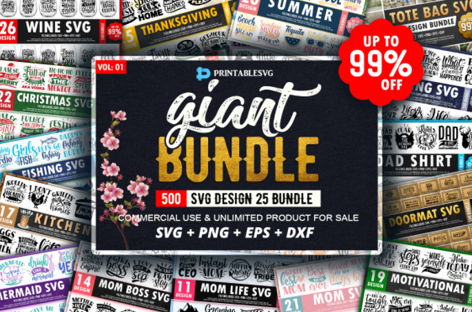 Giant 500 Design Bundle Graphic