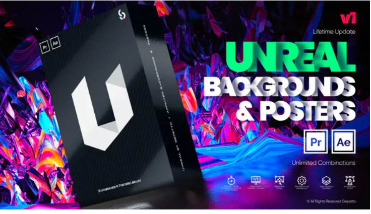 Unreal I Backgrounds and Posters[Videohive][After Effects][PR][29538969]