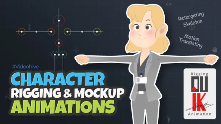 Videohive Character Rigging Mock Up Animations 30582147