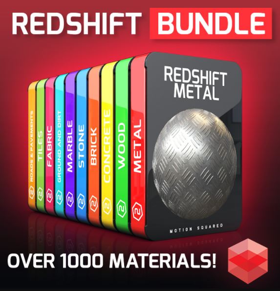 Redshift Material Packs Bundle for Cinema 4D Free Download  (premium)