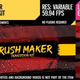 Videohive Brush Maker (Transition Kit) 26646724 free download