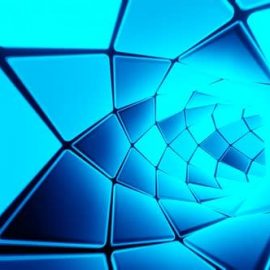 Videohive Hypnotic Endless Tunnel 3d Blue Sci Fi Vj Loop Motion Graphics 33525603 Free Download