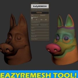 EaZyremesh v1.1 for ZBrush