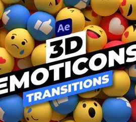 Videohive 3D Emoticons Transitions 34340075