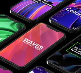 Videohive Abstract Titles Waves Mobile 34627202