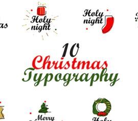 Videohive Christmas Typography 34791702