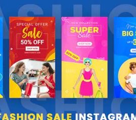 Videohive Fashion Sale Instagram Stories Banners 34713678