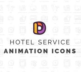 Videohive Hotel service Animation Icons 34760661