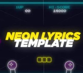 Videohive Neon Lyrics Template and Elements 33898976