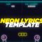 Videohive Neon Lyrics Template and Elements 33898976