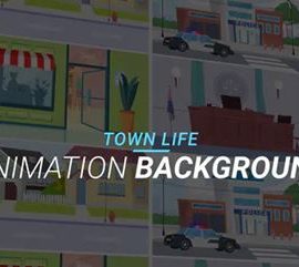 Videohive Town life Animation background 34060988