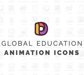 Videohive Global education Animation Icons 34465071
